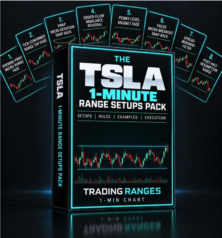 The TSLA 1-Minute Range Setups Pack cover